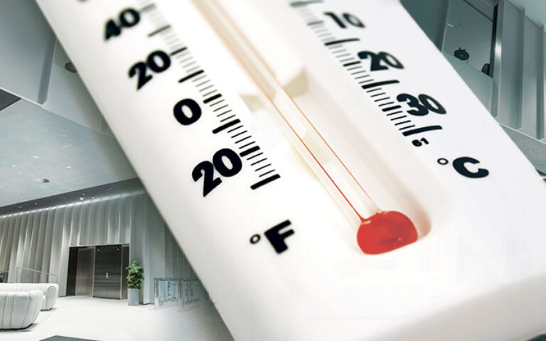 How does ambient temperature affect LED lighting?